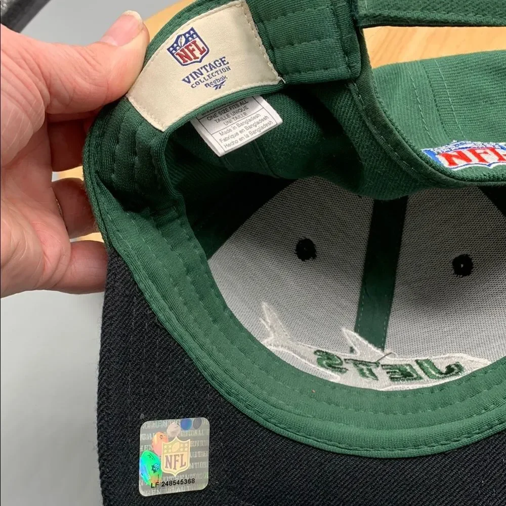 Unisex OSFM | New York Jets Vintage 6-Panel Strapback Cap | Green White